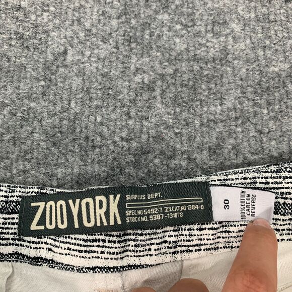 Zoo York Shorts Mens 30 Multi Striped Surplus Dept Bermuda Cotton Flat Front - Picture 8 of 10